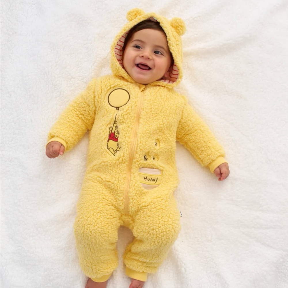 Little Sleepies Disney Winnie the Pooh Sherpa Romper